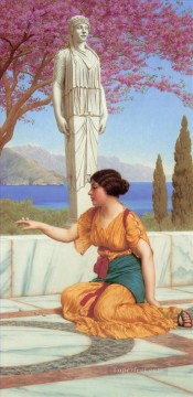 ancient Pastimes Neoclassicist lady John William Godward Oil Paintings